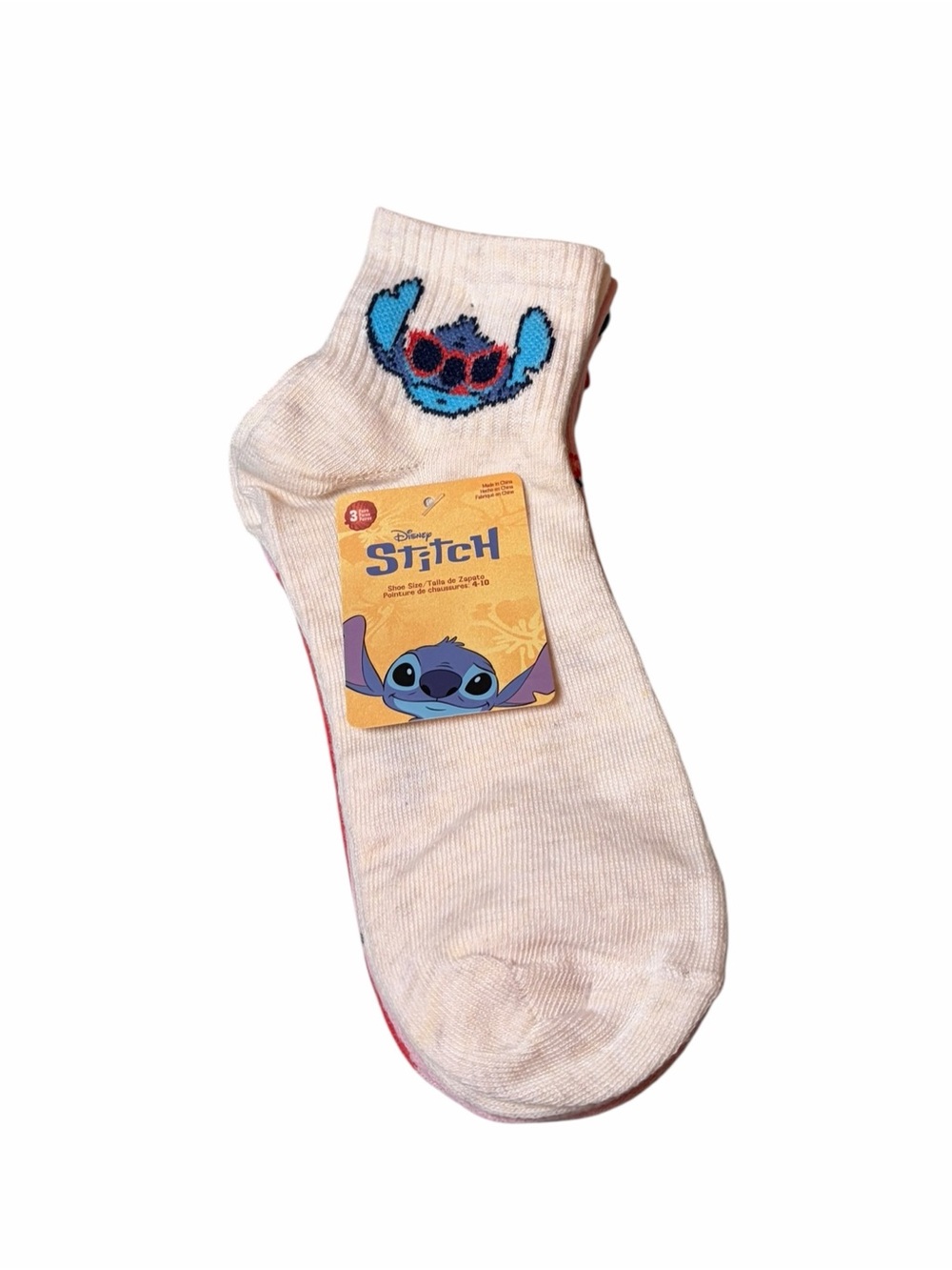 Disney Stitch & Cherriex Low Cut Socks 3 Pack